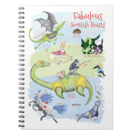 Caderno Espiral Notebook Fabuloso da Scottish Beasts