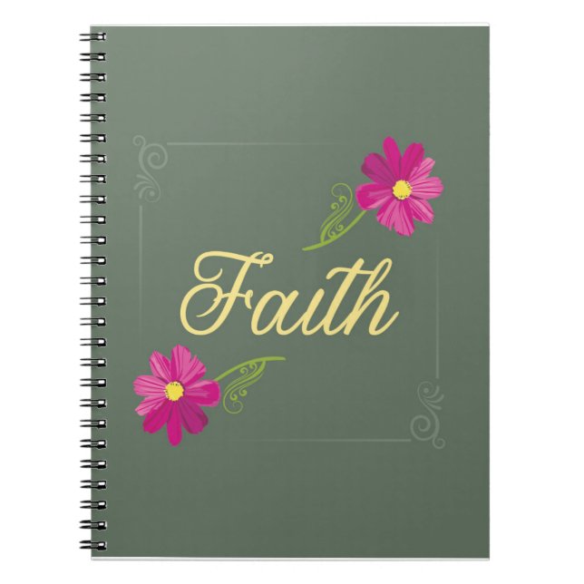 Caderno Espiral Notebook Faith (Frente)