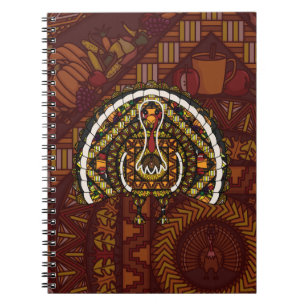 Caderno Espiral Notebook Fall Turkey