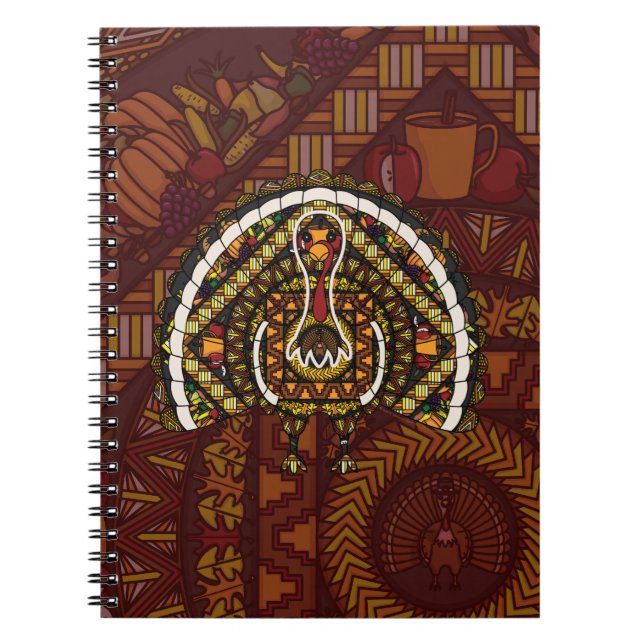 Caderno Espiral Notebook Fall Turkey (Frente)