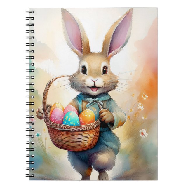 Caderno Espiral Notebook Fantasy Easter Bunny 6.5 x 8.75 (Frente)