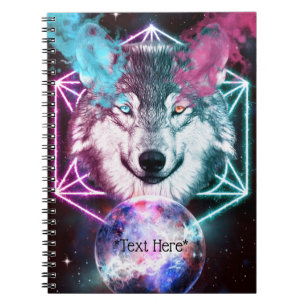 Caderno Espiral Notebook Fantasy Wolf Spiral