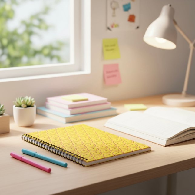 Caderno Espiral Notebook feliz (Criador carregado)