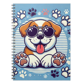 Caderno Espiral Notebook Feliz Design Pup - Diário do Lover Cachor