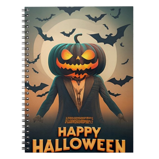 Caderno Espiral Notebook Feliz Halloween (Frente)
