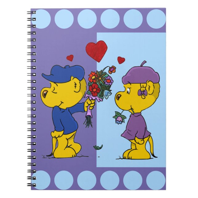 Caderno Espiral Notebook Ferald e Sahsha Ferret (Frente)