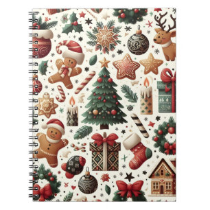 Caderno Espiral Notebook Festivo Cheer Christmas