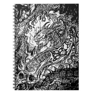 Caderno Espiral Notebook Fierce Dragon Sketch