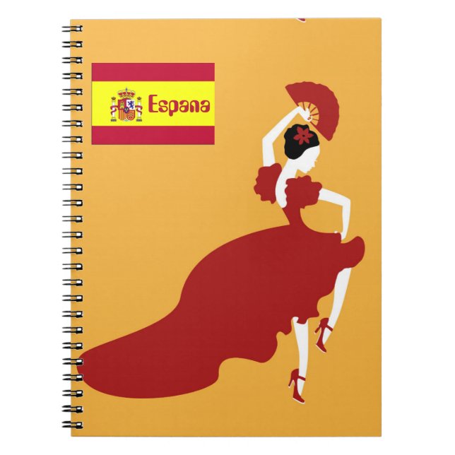 Caderno Espiral Notebook Flamenco Dancer (Frente)