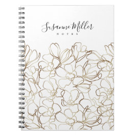 Caderno Espiral Notebook flexível de luxo com texto personalizado