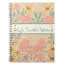 Caderno Espiral Notebook Flor