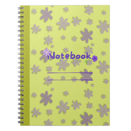 Caderno Espiral Notebook Flor