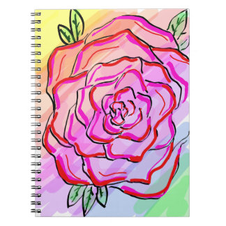Caderno Espiral Notebook Flor