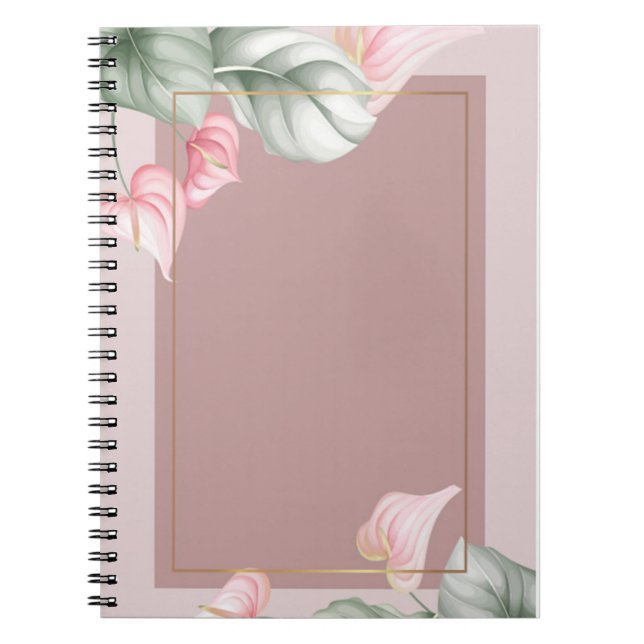 Caderno Espiral Notebook Floral (Frente)