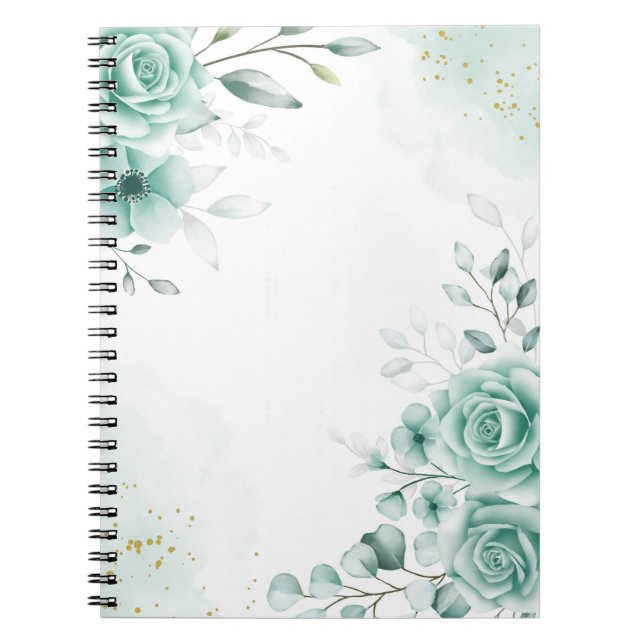 Caderno Espiral Notebook Floral (Frente)