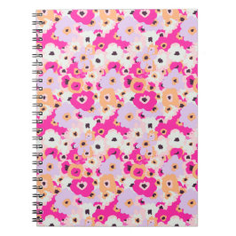 Caderno Espiral Notebook Floral