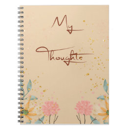 Caderno Espiral Notebook Floral