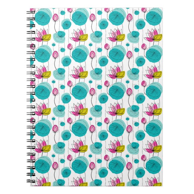 Caderno Espiral Notebook Floral (Frente)