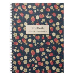 Caderno Espiral Notebook Floral 1920 Vintage personalizado