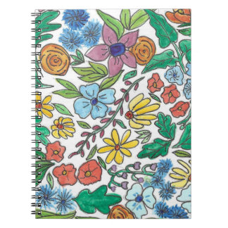 Caderno Espiral Notebook Floral Bloom