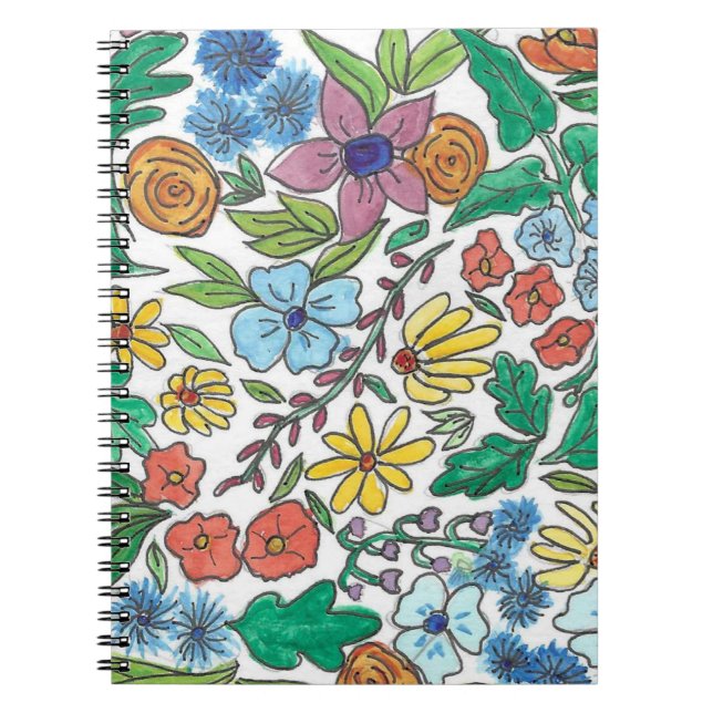 Caderno Espiral Notebook Floral Bloom (Frente)