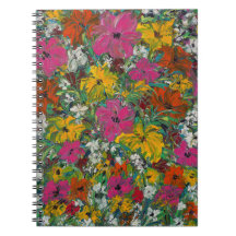 Notebook Floral Colorido Lavanya