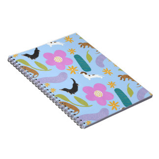 Caderno Espiral Notebook floral Doxie nº 1