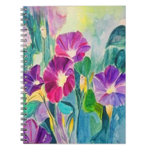 Notebook Floral para Glórias da Manhã