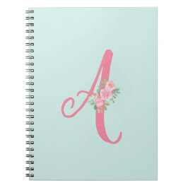 Caderno Espiral Notebook Floral Personalizado