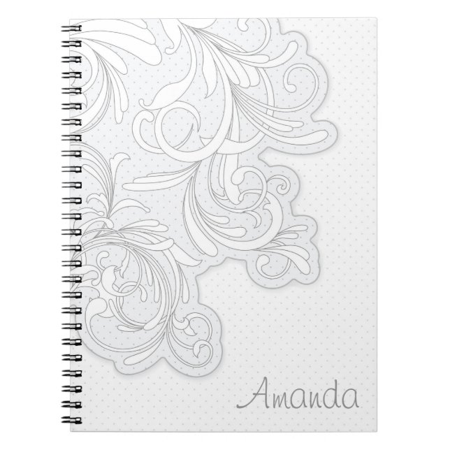 Caderno Espiral Notebook Floral Sketch (Frente)