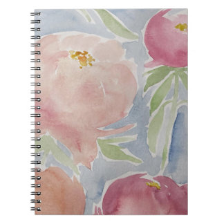Caderno Espiral Notebook FLORAL Watercolor