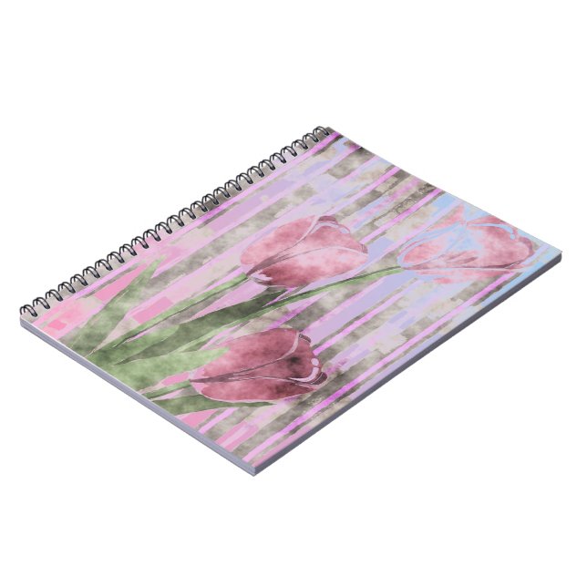 Caderno Espiral Notebook Flores (Left Side)