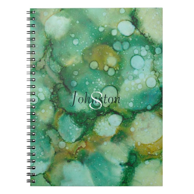 Caderno Espiral Notebook "Flores Douradas" Personalizam (Frente)