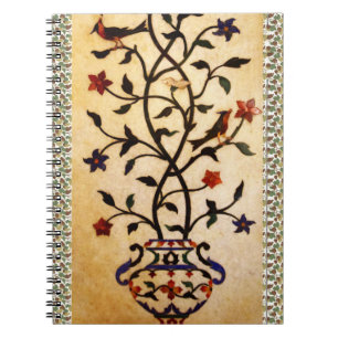 Caderno Espiral Notebook Flower Motif