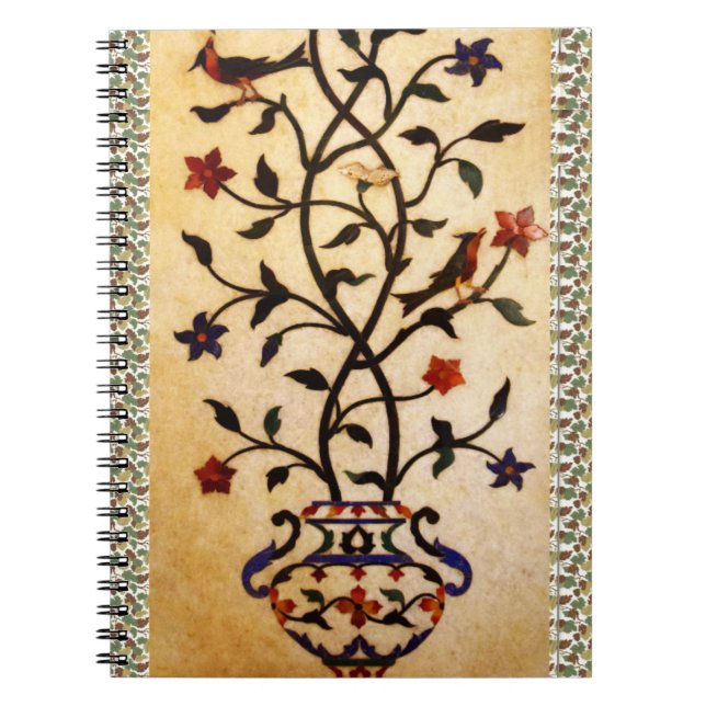 Caderno Espiral Notebook Flower Motif (Frente)