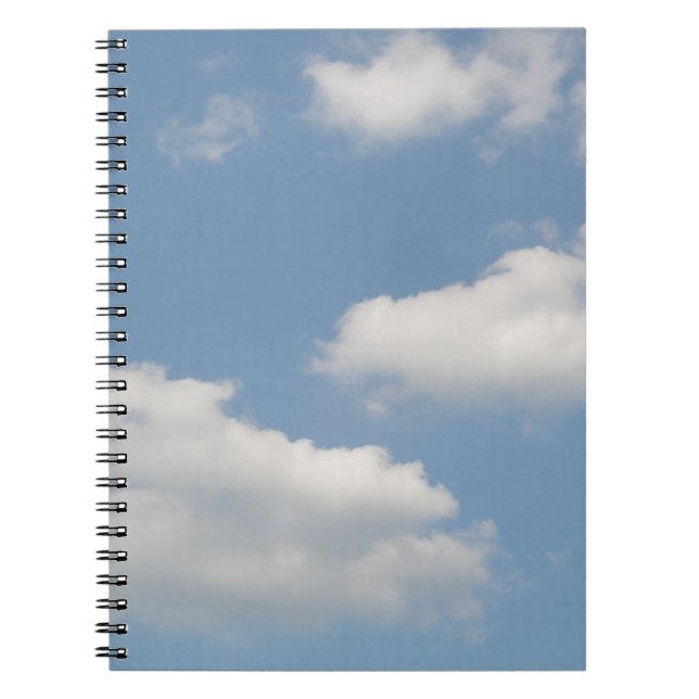 Caderno Espiral Notebook Fluffy Cumulus Clouds (Frente)