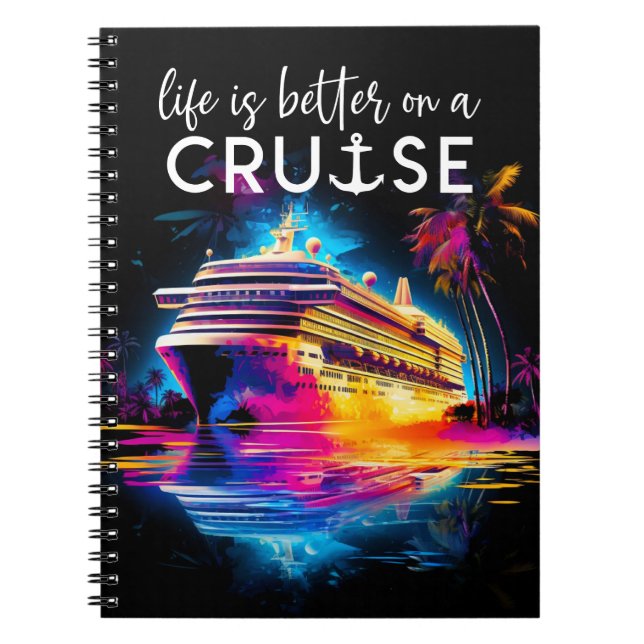 Caderno Espiral Notebook fluorescente em cruzeiro (Frente)