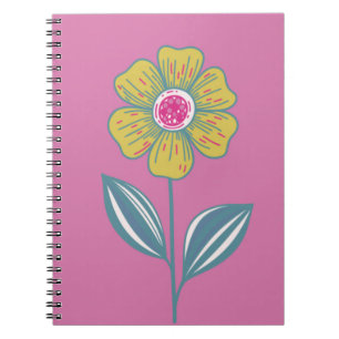 Caderno Espiral Notebook Folclore Flower Spiral