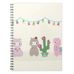 Caderno Espiral Notebook fotográfico espiral Alpacas