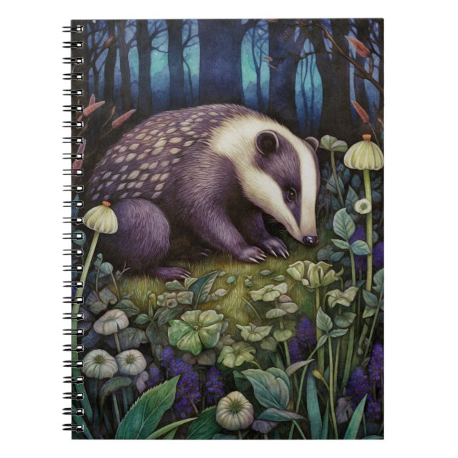 Caderno Espiral Notebook Fotográfico espiral Badger Midnight (Frente)