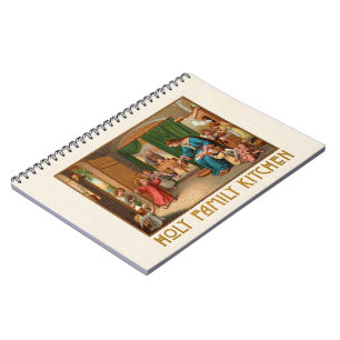 Caderno Espiral Notebook Fotográfico espiral da família Santa