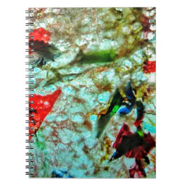 Caderno Espiral Notebook fotográfico espiral de textura azul suave