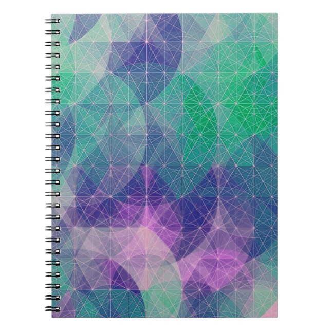 Caderno Espiral Notebook fotográfico/geométrico (Frente)
