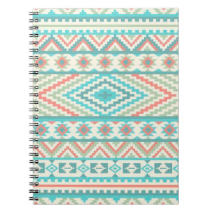 Caderno Espiral Notebook fotográfico/padrão tribal