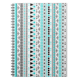Caderno Espiral Notebook fotográfico/padrão tribal