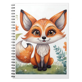 Caderno Espiral Notebook Fox Spiral Personalizado