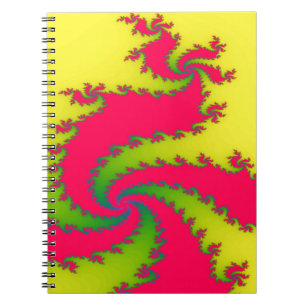 Caderno Espiral Notebook Fractal Dragão de Ano Novo Chinês
