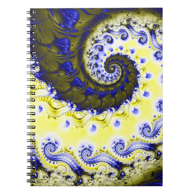 Caderno Espiral Notebook Fractal Espiral (Frente)