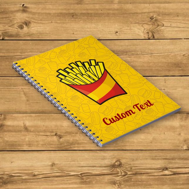 Caderno Espiral Notebook francês Fries (Criador carregado)