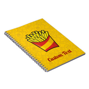 Caderno Espiral Notebook francês Fries